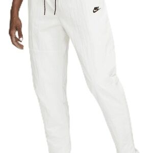 Nike Men's White Joggers with Black Accents